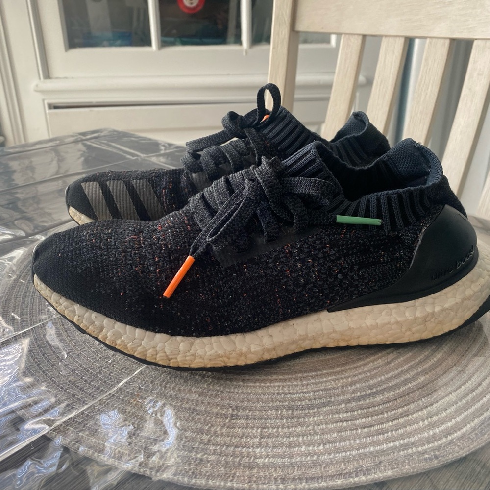 Adidas Womens UltraBoost Uncaged BA9796 Black Running Shoes Sneakers Size 7 1/2